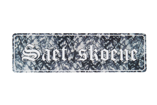 [500359] Saet Skoene - Grey - Sticker