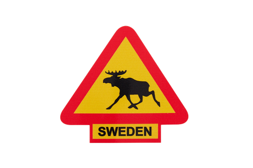 [500354] Aufkleber - Straßenschild Eland/Schweden