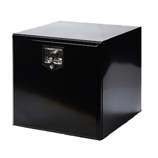 [47166060] Toolbox Black Powdercoated Steel - 600x500x600 mm