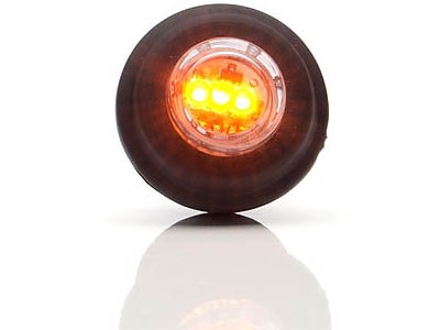 [5800295] Side marker / tail light LED 12-24V amber diam.29 mm