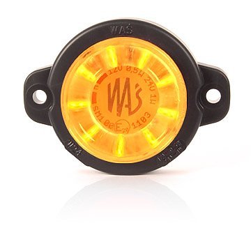 [TS5800374-N] Strands Side marker Amber round Clear glass.