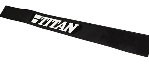 [TS7813509] Mudflap Rear Bumper "Volvo Titan" without Logos | Black with White Print | 250x25cm