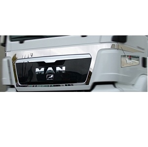 [TS7801590] RVS applicate bovengrille + deuren MAN TGS zonder MAN logoÂ´s