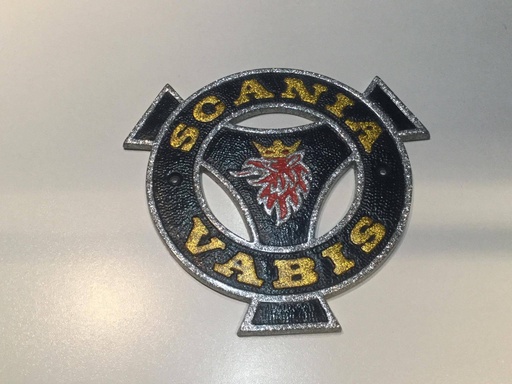 [TS7801866] Scania Vabis logo - Blauw Zilver Goud