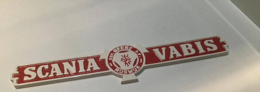 [TS7801869] Scania Vabis Sign White Red