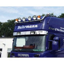 [TS7801246] RVS Zonneklep Applicatie SCANIA R Serie met lampgaten