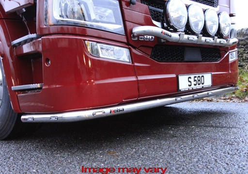 [82SLS22/W] LoBar RVS Scania R&S NEXTGEN LAGE BUMPER - 5 Witte & 2 Amber LED