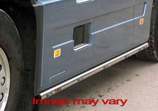 [82VSS02] RVS SideBars voor Volvo FH/FM2/3/4 | Wb 3800mm | 5 Amber LED