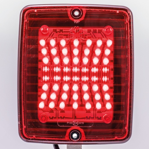 [5800114] IZELED MISTLICHT MET ROOD LAMPGLAS