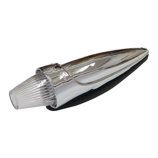 [4635732W-LED] Toplamp LED Torpedo Chroom - Wit met Helder Glas