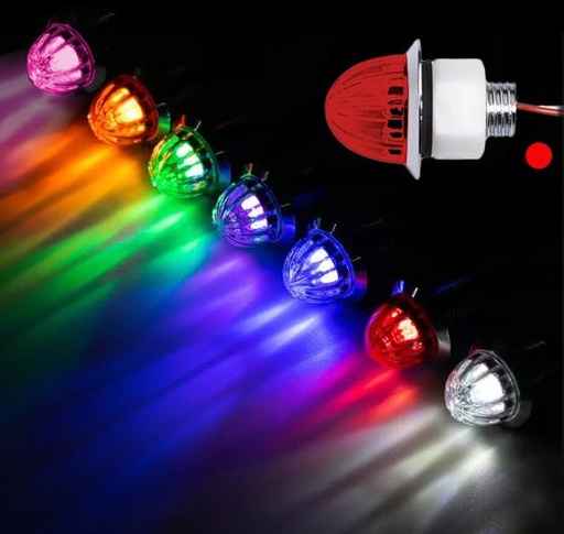 [46350219-R] Nedking LED Mini Watermelon Light - Rood met rode lens