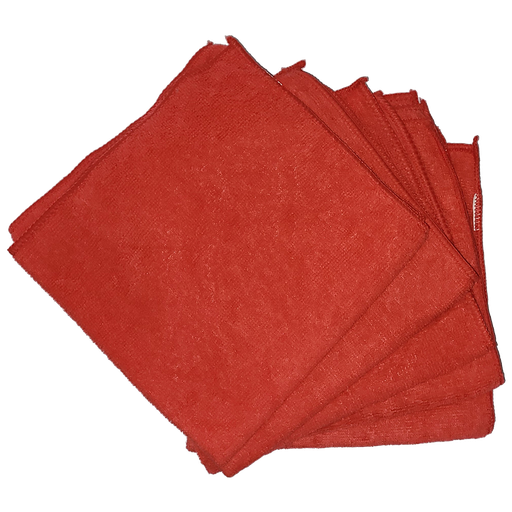 [50300103] Set (5 Stuks) Microvezeldoeken - Rood