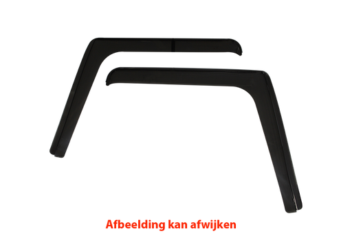 [43317372] Side Window Deflectors for Mercedes Actros MP4/5 + Antos with Mirrors| Tape Mounting