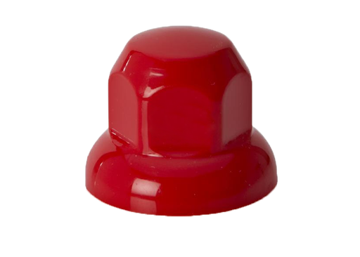 [31101313R] (33mm) Plastic red wheel nut caps (20 pieces)