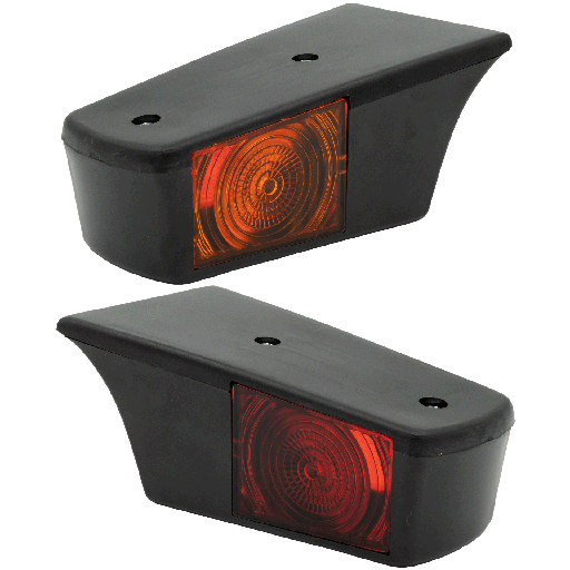 [46350256] Old School Roof Marker Light Scania 2-Series Red-Amber