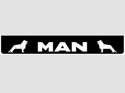 [46500908] Black rear bumperflap MAN in white