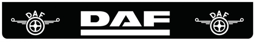 [46500918] Mudflap Rear Bumper for DAF | Black with White print | 238x35cm